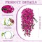 2 PCS Artificial Hanging Flowers – Long Vine Morning Glory & Eucalyptus, UV-Resistant Faux Greenery for Indoor & Outdoor Patio, Porch, Garden, Spring/Summer Decor, Light Purple